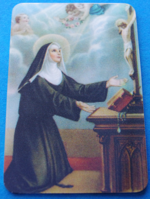 St. Rita Holographic Card